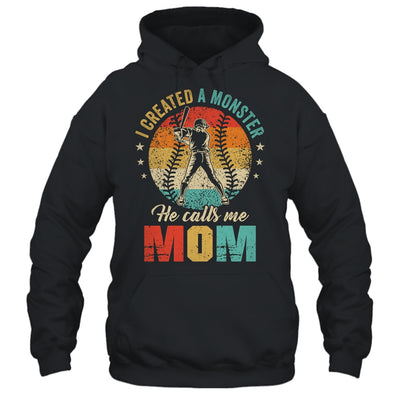 I Created A Monster He Call Me Mom Softball Baseball Shirt & Tank Top | teecentury