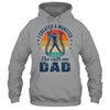 I Created A Monster She Call Me Dad Softball Baseball Retro Shirt & Hoodie | teecentury