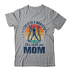 I Created A Monster She Call Me Mom Softball Baseball Retro Shirt & Tank Top | teecentury