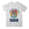 I Created A Monster She Call Me Mom Softball Baseball Retro Shirt & Tank Top | teecentury