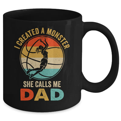 I Created A Monster She Calls Me Dad Basketball Father's Day Mug | teecentury