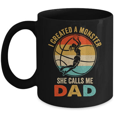 I Created A Monster She Calls Me Dad Basketball Father's Day Mug | teecentury