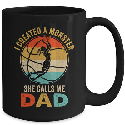 I Created A Monster She Calls Me Dad Basketball Father's Day Mug | teecentury