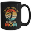 I Created A Monster She Calls Me Mom Basketball Mother's Day Mug | teecentury