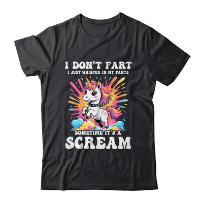 I Don't Fart I Whisper In My Pants Funny Unicorn Humor Women Shirt & Tank Top | teecentury