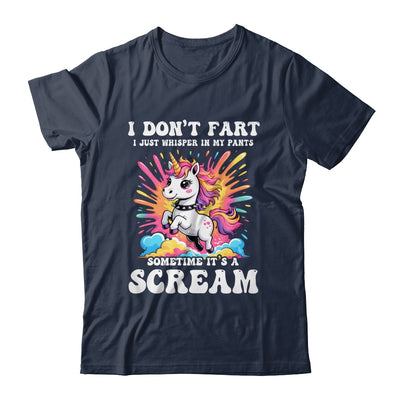 I Don't Fart I Whisper In My Pants Funny Unicorn Humor Women Shirt & Tank Top | teecentury