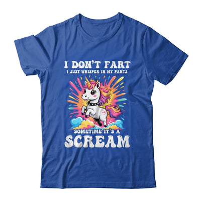 I Don't Fart I Whisper In My Pants Funny Unicorn Humor Women Shirt & Tank Top | teecentury