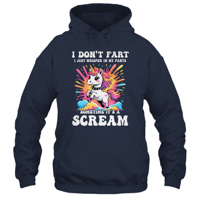 I Don't Fart I Whisper In My Pants Funny Unicorn Humor Women Shirt & Tank Top | teecentury