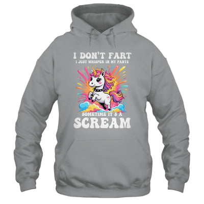 I Don't Fart I Whisper In My Pants Funny Unicorn Humor Women Shirt & Tank Top | teecentury