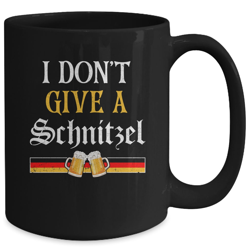 I Don't Give A Schnitzel German Beer Wurst Funny Oktoberfest Mug | teecentury
