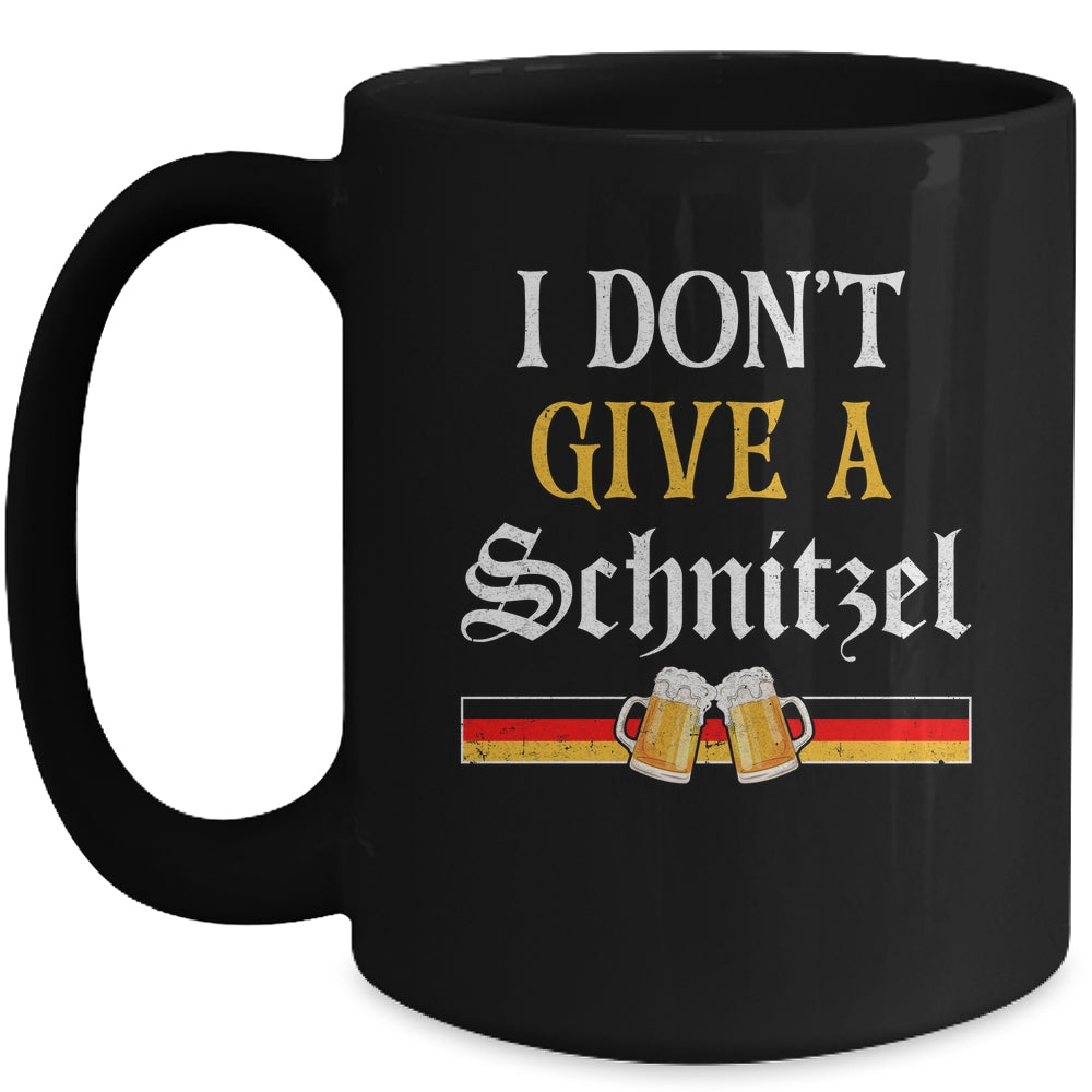 I Don't Give A Schnitzel German Beer Wurst Funny Oktoberfest Mug | teecentury