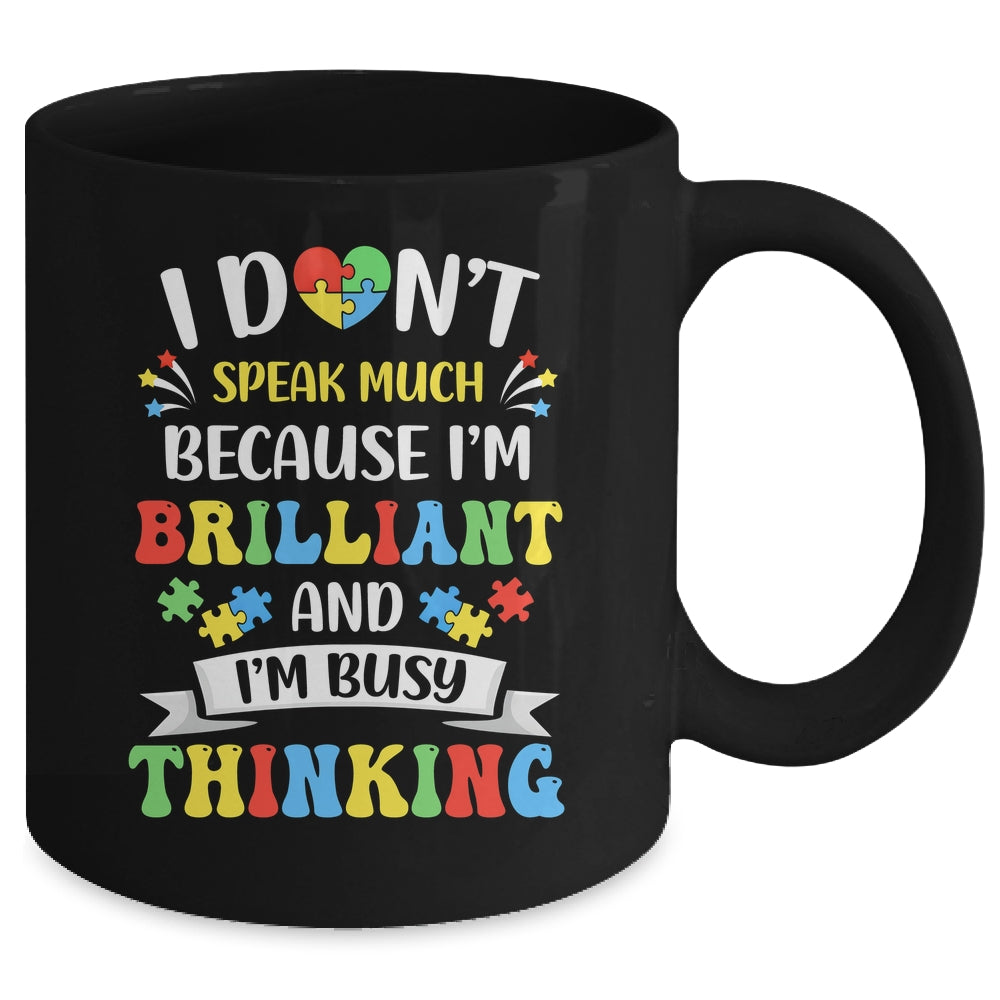 I Dont Speak Much Brilliant Autism Autistic Boys Girls Mug | teecentury