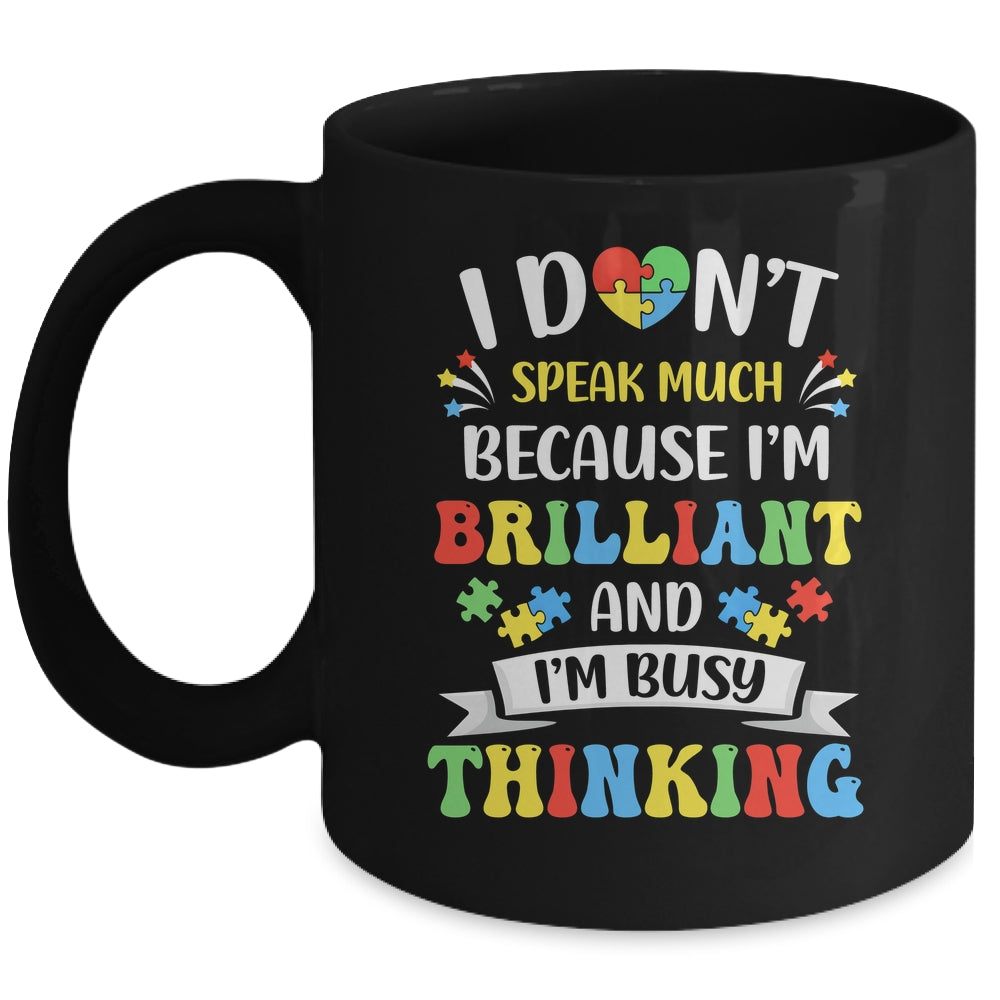 I Dont Speak Much Brilliant Autism Autistic Boys Girls Mug | teecentury