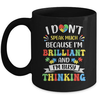 I Dont Speak Much Brilliant Autism Autistic Boys Girls Mug | teecentury