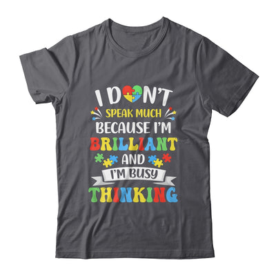 I Dont Speak Much Brilliant Autism Autistic Boys Girls Shirt & Hoodie | teecentury