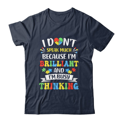 I Dont Speak Much Brilliant Autism Autistic Boys Girls Shirt & Hoodie | teecentury