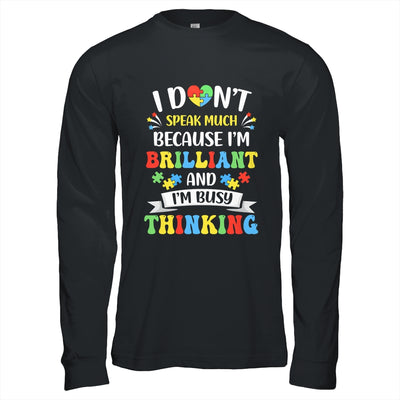 I Dont Speak Much Brilliant Autism Autistic Boys Girls Shirt & Hoodie | teecentury