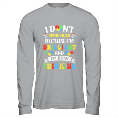 I Dont Speak Much Brilliant Autism Autistic Boys Girls Shirt & Hoodie | teecentury