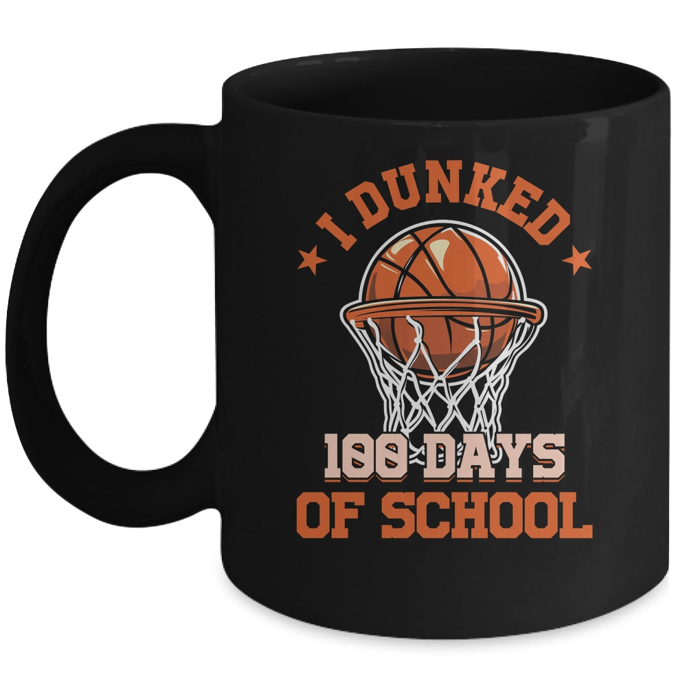 I Dunked 100 Days Of School Basketball 100th Day Boys Kids Mug | teecentury