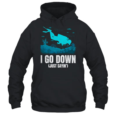 I Go Down Funny Scuba Diving Men Women Diving Scuba Diver Shirt & Tank Top | teecentury