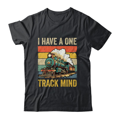 I Have A One Track Mind Train Men Women Retro Railroad Lover Shirt & Hoodie | teecentury