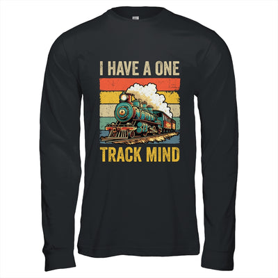 I Have A One Track Mind Train Men Women Retro Railroad Lover Shirt & Hoodie | teecentury