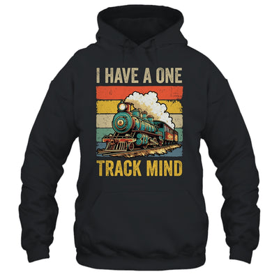 I Have A One Track Mind Train Men Women Retro Railroad Lover Shirt & Hoodie | teecentury