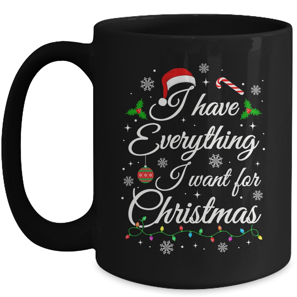 I Have Everything I Want For Christmas Funny Couple Xmas Mug | teecentury