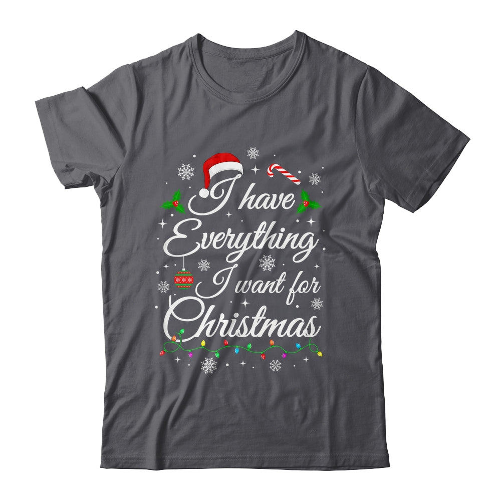 I Have Everything I Want For Christmas Funny Couple Xmas Shirt & Sweatshirt | teecentury