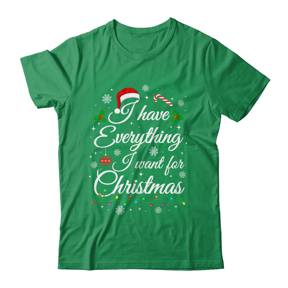 I Have Everything I Want For Christmas Funny Couple Xmas Shirt & Sweatshirt | teecentury