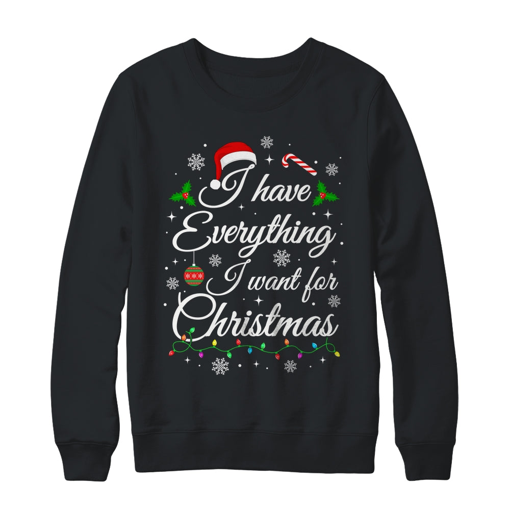 I Have Everything I Want For Christmas Funny Couple Xmas Shirt & Sweatshirt | teecentury