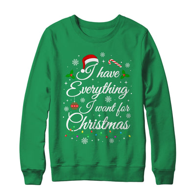 I Have Everything I Want For Christmas Funny Couple Xmas Shirt & Sweatshirt | teecentury