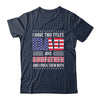 I Have Two Titles Dad And Godfather Funny Fathers Day Flag Shirt & Hoodie | teecentury