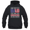 I Have Two Titles Dad And Godfather Funny Fathers Day Flag Shirt & Hoodie | teecentury