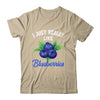 I Just Really Like Blueberries Lover Kids Boy Girls Funny Shirt & Tank Top | teecentury