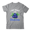 I Just Really Like Blueberries Lover Kids Boy Girls Funny Shirt & Tank Top | teecentury