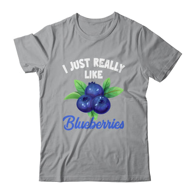 I Just Really Like Blueberries Lover Kids Boy Girls Funny Shirt & Tank Top | teecentury
