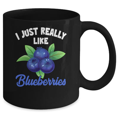 I Just Really Like Blueberries Lover Kids Boy Girls Funny Mug | teecentury