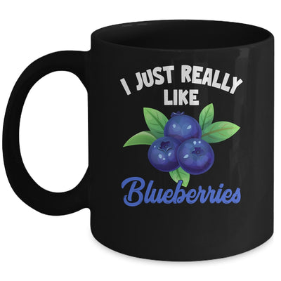 I Just Really Like Blueberries Lover Kids Boy Girls Funny Mug | teecentury