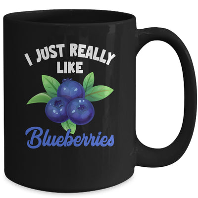 I Just Really Like Blueberries Lover Kids Boy Girls Funny Mug | teecentury