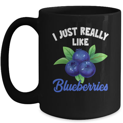 I Just Really Like Blueberries Lover Kids Boy Girls Funny Mug | teecentury