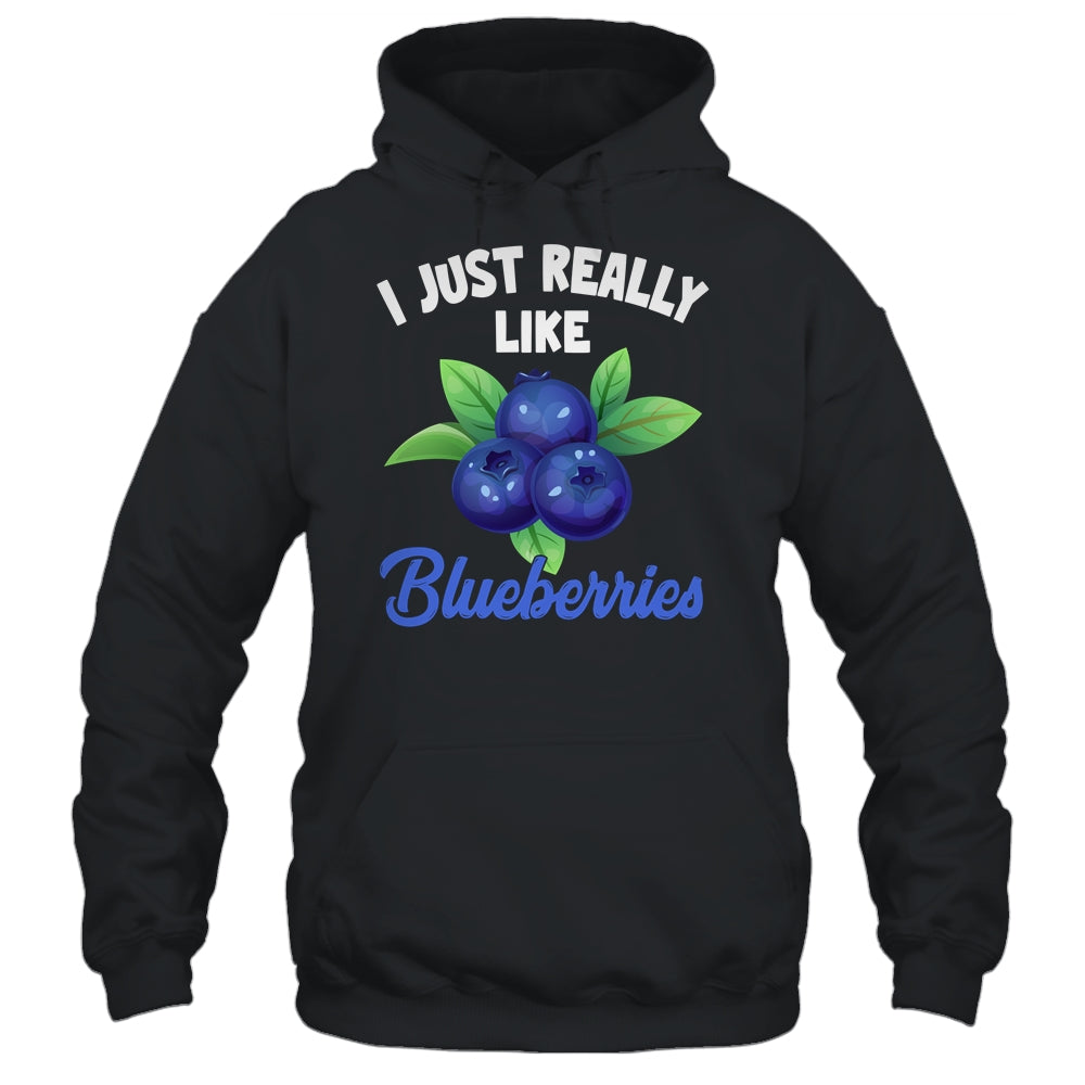 I Just Really Like Blueberries Lover Kids Boy Girls Funny Shirt & Tank Top | teecentury