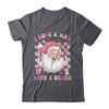 I Love A Man With A Beard Funny Pink Santa Claus Christmas Shirt & Sweatshirt | teecentury