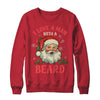 I Love A Man With A Beard Retro Christmas Santa For Women Shirt & Sweatshirt | teecentury