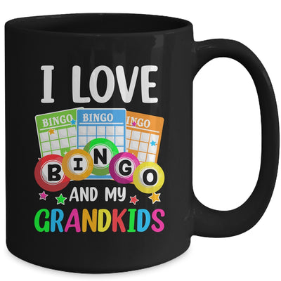 I Love Bingo And My Grandkids Funny Bingo Player Women Men Mug | teecentury