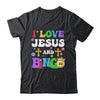 I Love Jesus And Bingo Christian Cross Board Games Shirt & Tank Top | teecentury