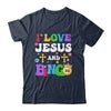 I Love Jesus And Bingo Christian Cross Board Games Shirt & Tank Top | teecentury