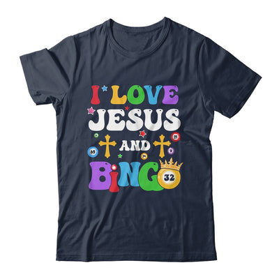 I Love Jesus And Bingo Christian Cross Board Games Shirt & Tank Top | teecentury