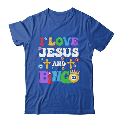I Love Jesus And Bingo Christian Cross Board Games Shirt & Tank Top | teecentury