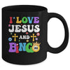 I Love Jesus And Bingo Christian Cross Board Games Mug | teecentury